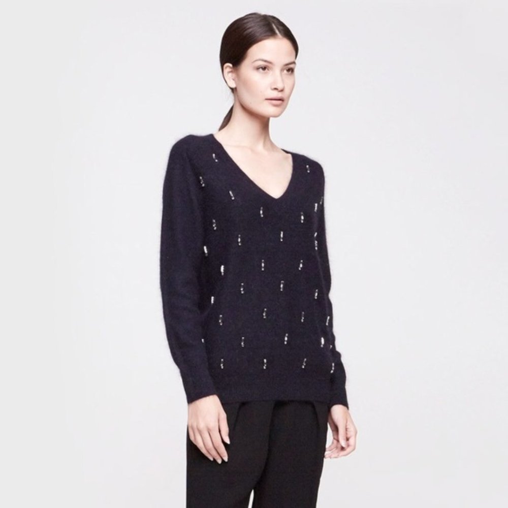 Elizabeth and James Angora Boyfriend Sweater